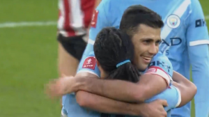 گل دوم منچسترسیتی به اکسترسیتی (رودری)