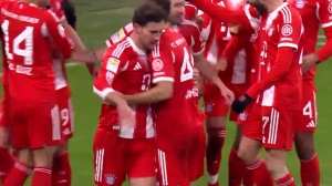 گل پنجم بایرن مونیخ به ولفسبورگ 