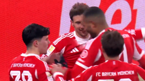 گل هشتم بایرن مونیخ به ولفسبورگ (گورتسکا)