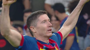 چیپ تماشایی لواندوفسکی؛ گل دوم بارسلونا به رئال مادرید