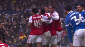 گل دوم آرسنال به پورتموث (مارتینلی)