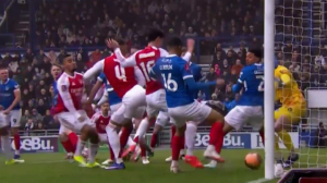 گل چهارم آرسنال به پورتموث (مارتینلی)