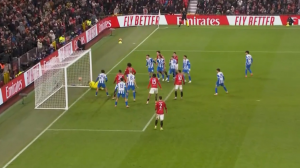 گل اول منچستریونایتد به برایتون توسط ششکو