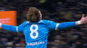 گل دوم ناپولی به اینتر (مک‌تامینی)