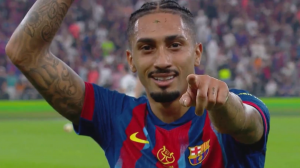 دبل رافینیا؛ گل سوم بارسلونا به رئل مادرید