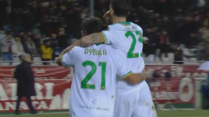 گل دوم رم به تورینو (دیبالا)