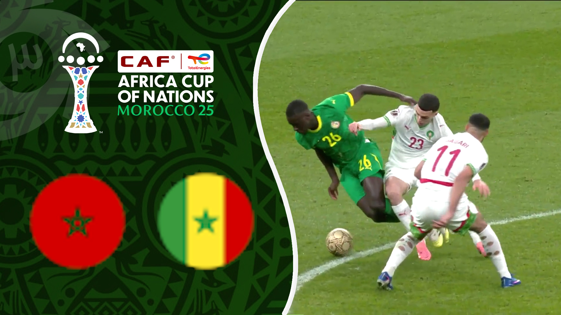 خلاصه بازی سنگال 1 - مراکش 0 