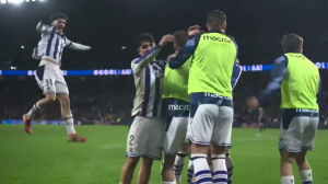 گل دوم رئال سوسیداد به بارسلونا (گوئدس)