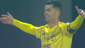 گل دوم النصر به ضمک توسط رونالدو