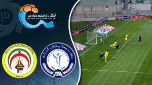 خلاصه بازی گل گهر 2 - فجر سپاسی 0