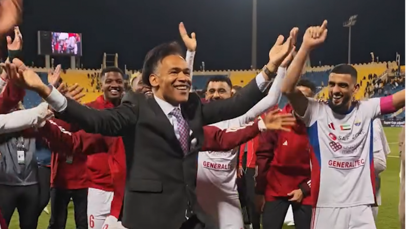 رقص جالب مورایس پس از قهرمانی در سوپرکاپ امارات!