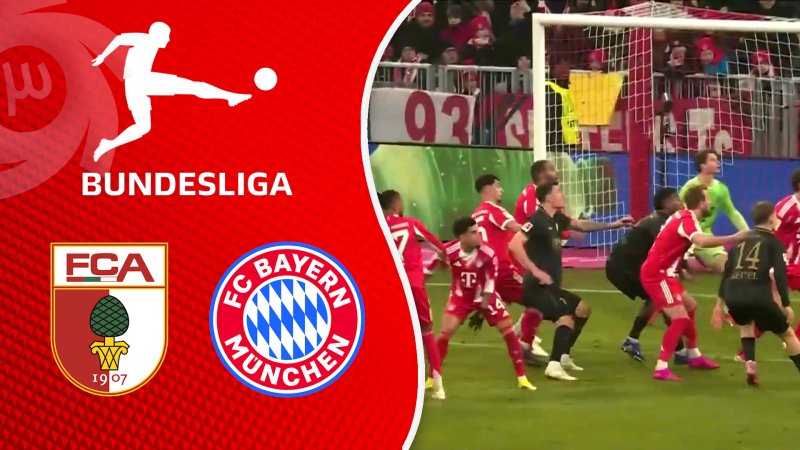 خلاصه بازی بایرن مونیخ 1 - آگزبورگ 2