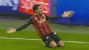 گل سوم بورنموث به لیورپول توسط عدلی