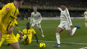 گل اول رئال مادرید به ویارئال (امباپه)