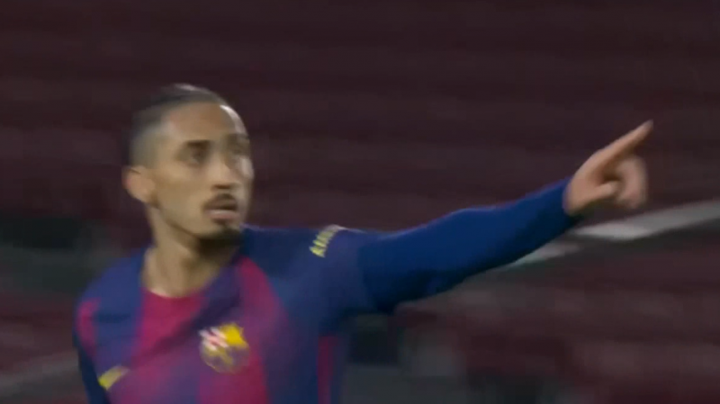 چیپ بی نظیر رافینیا؛ گل دوم بارسلونا به اویدو 