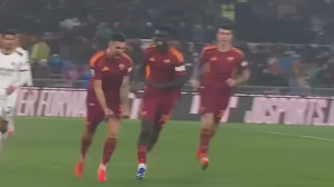 گل اول رم به میلان توسط پلگرینی