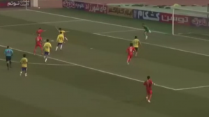 گل اول سایپا به صنعت نفت آبادان (گلزاری)