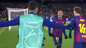 گل سوم بارسلونا به کپنهاگن (رافینیا)