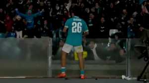 گل اول ناپولی به چلسی (ورگارا)