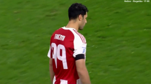 گل اول المپیاکوس به آاک آتن (مهدی طارمی)