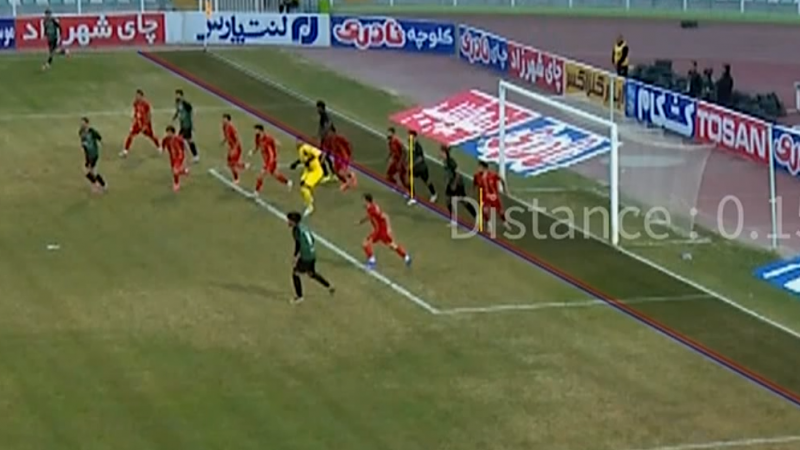 گل مردود خیبر به فولاد در دقیقه 56 بازی