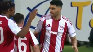 گل دوم المپیاکوس به آستراس توسط مهدی طارمی