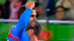 گل اول اتلتیکومادرید به رئال بتیس (هانکو)