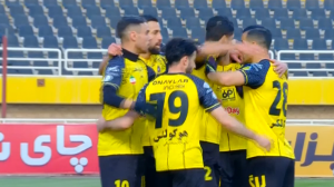 گل اول سپاهان به خیبر توسط محبی