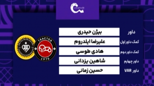 کارشناسی داوری تراکتور - سپاهان