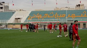 تمرین شاداب چادرملویی ها قبل از بازی با پیکان