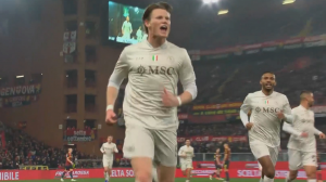 گل دوم ناپولی به جنوا (مک تامینی)