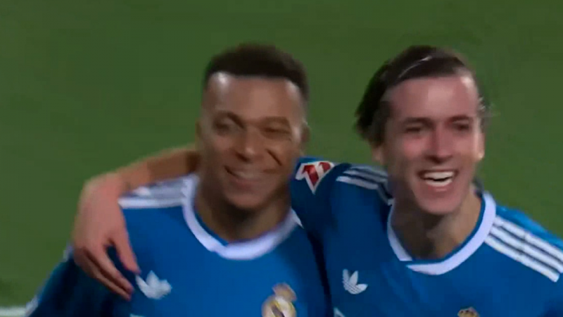 گل دوم رئال مادرید به والنسیا توسط امباپه