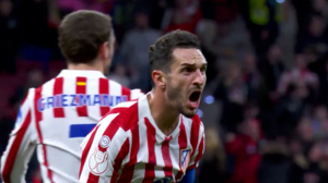  گل چهارم اتلتیکومادرید به بارسلونا (آلوارز)