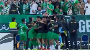 گل اول الاهلی به الشباب توسط رایان