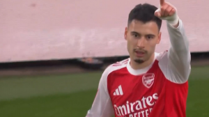 گل دوم آرسنال به ویگان (مارتینلی)