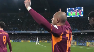 گل دوم رم به ناپولی (مالن)