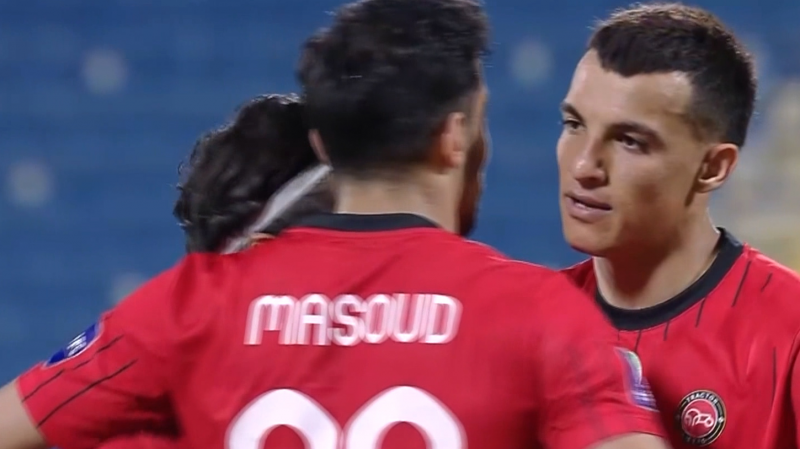 گل دوم تراکتور به الغرافه توسط حسین‌زاده