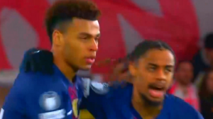 گل اول پاری سن ژرمن به موناکو توسط دوئه