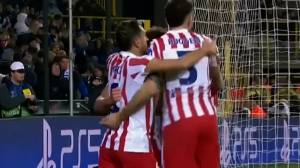 گل اول اتلتیکومادرید به کلوب بروژ توسط آلوارز