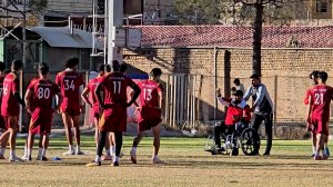 تمرینات چادرملو پیش از بازی حساس مقابل گل‌گهر