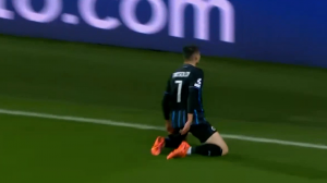 گل دوم کلوب بروژ به اتلتیکومادرید توسط ترسولدی