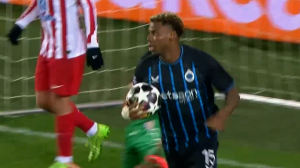 گل اول کلوب بروژ به اتلتیکومادرید توسط اونیدیکا 