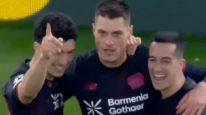 اشتباه طارمی؛گل اول لورکوزن به المپیاکوس توسط شیک