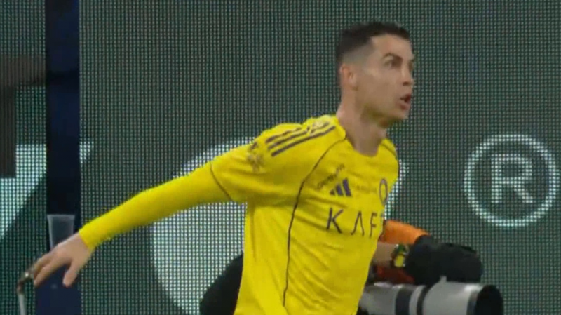 دبل رونالدو؛ گل چهارم النصر به الحزم 