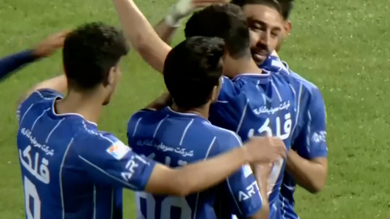 شوت زیبای منیر، گل اول استقلال به مس رفسنجان