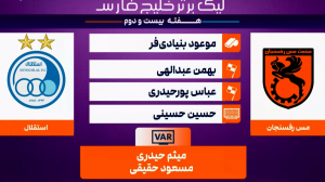 کارشناسی داوری مس رفسنجان - استقلال