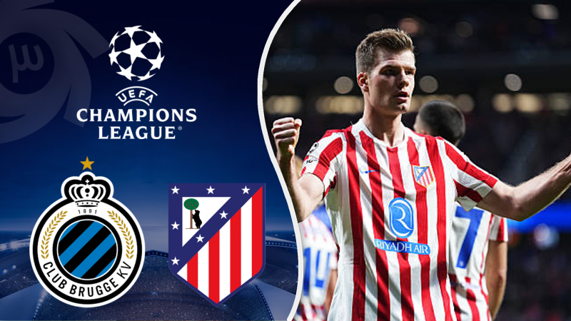 خلاصه بازی اتلتیکومادرید 4 - کلوب بروژ 1