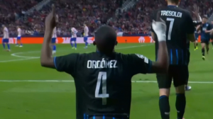 گل اول کلوب بروژ به اتلتیکومادرید توسط اوردونز