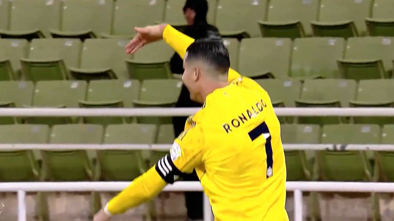 گل اول النصر به النجمه (رونالدو)