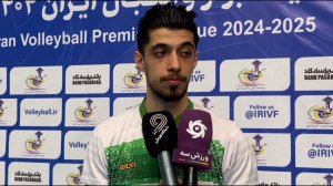 پارسا حیدری بازیکن پاس گرگان: با آنالیز کادر فنی توانستیم ببریم